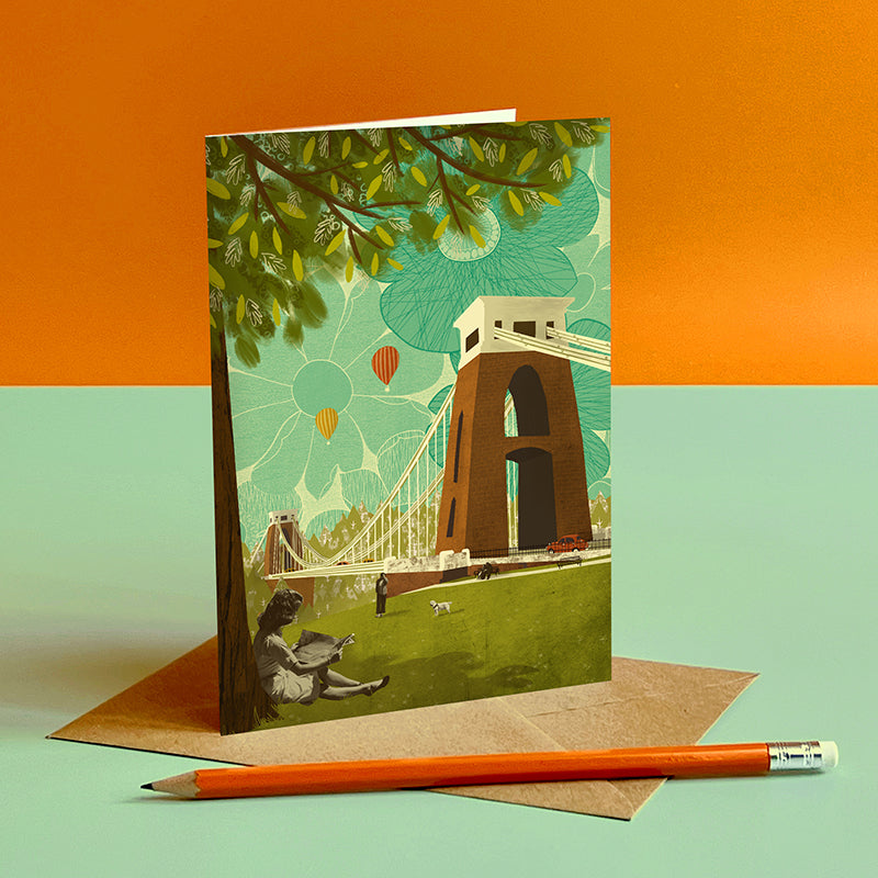 Bristol Clifton Suspension Bridge View Card