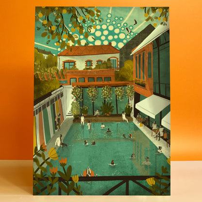 Bristol Lido A3 Print – Emy Lou Holmes - Main Image