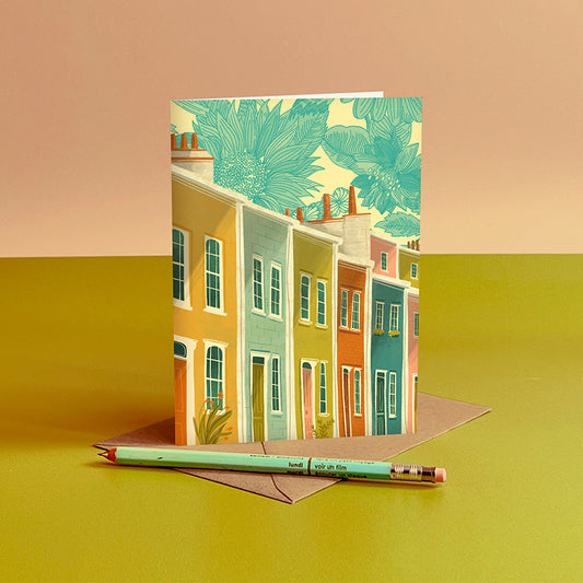 Bristol Totterdown Houses Card