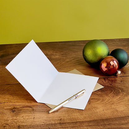 Christmas Three Cliffs Bay Card