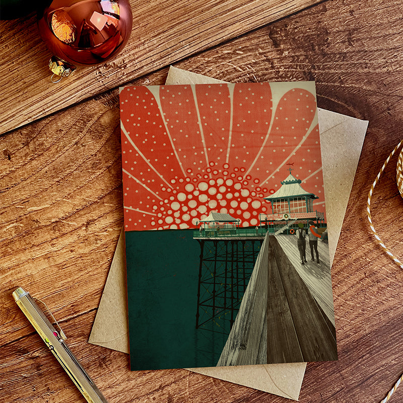 Clevedon Christmas Card Set of 8 | Clevedon Pier | Clevedon Beach