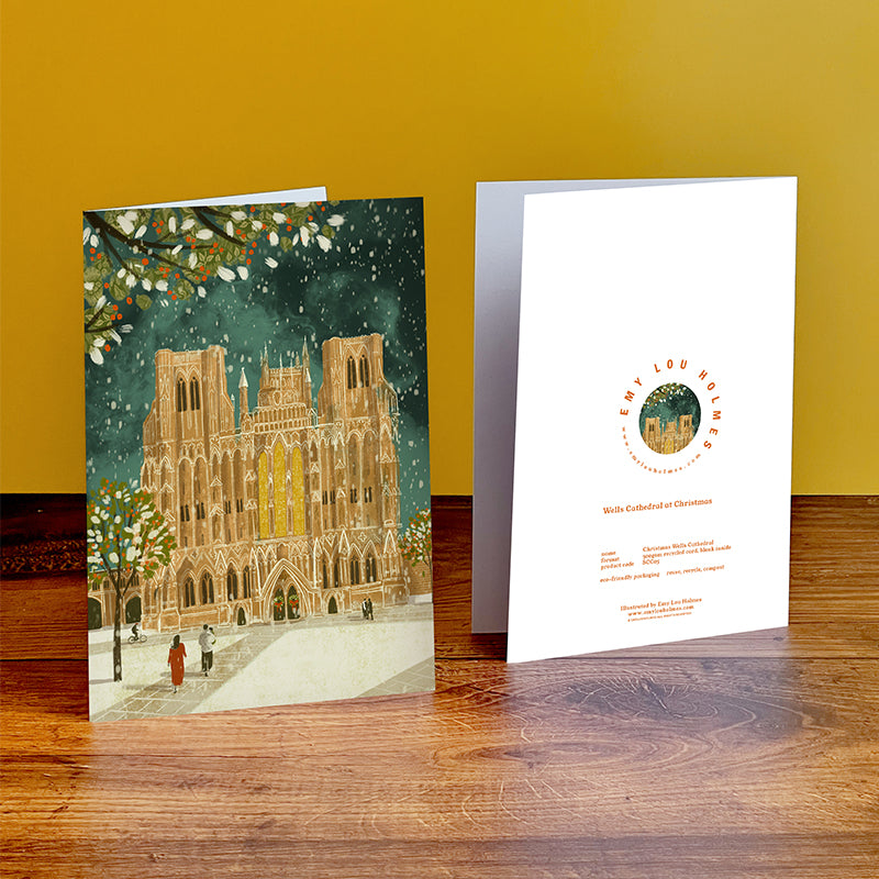 Christmas Wells Cathedral Card