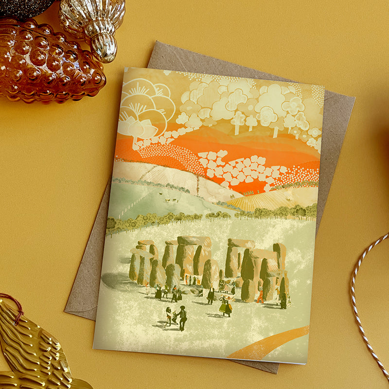 Stonehenge Winter Solstice Card
