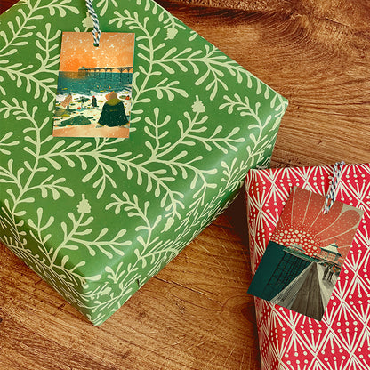 Clevedon Christmas Gift Tags | Clevedon Pier | Clevedon Beach