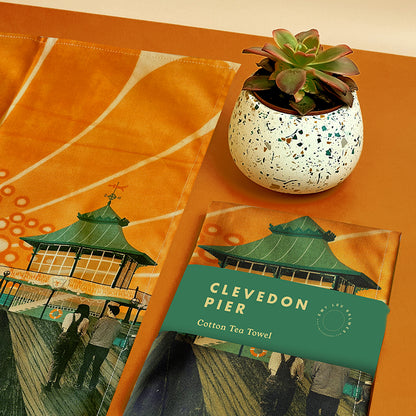 Clevedon Pier Tea Towel