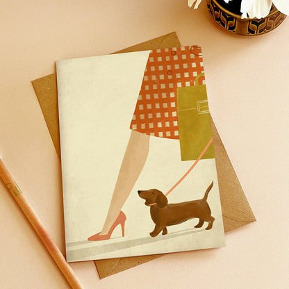 Dachshund Sausage Dog Card