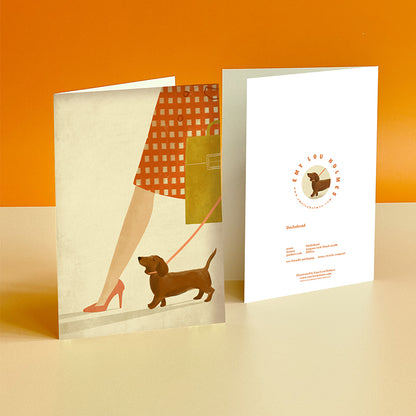 Dachshund Sausage Dog Card