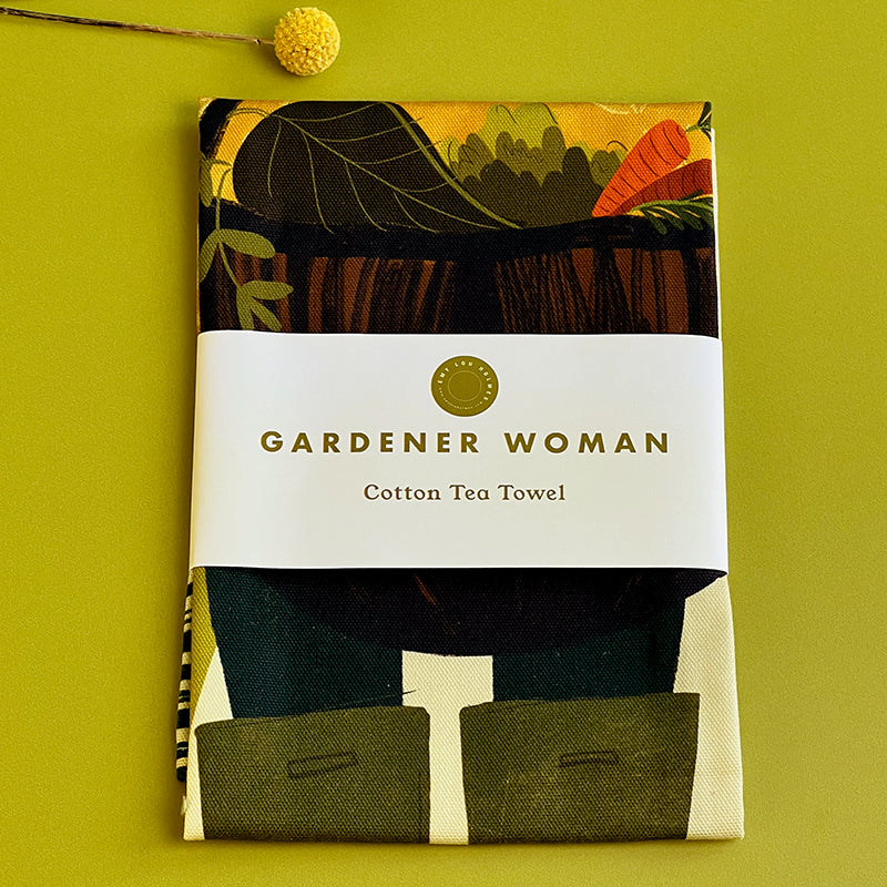 Gardener Woman Tea Towel