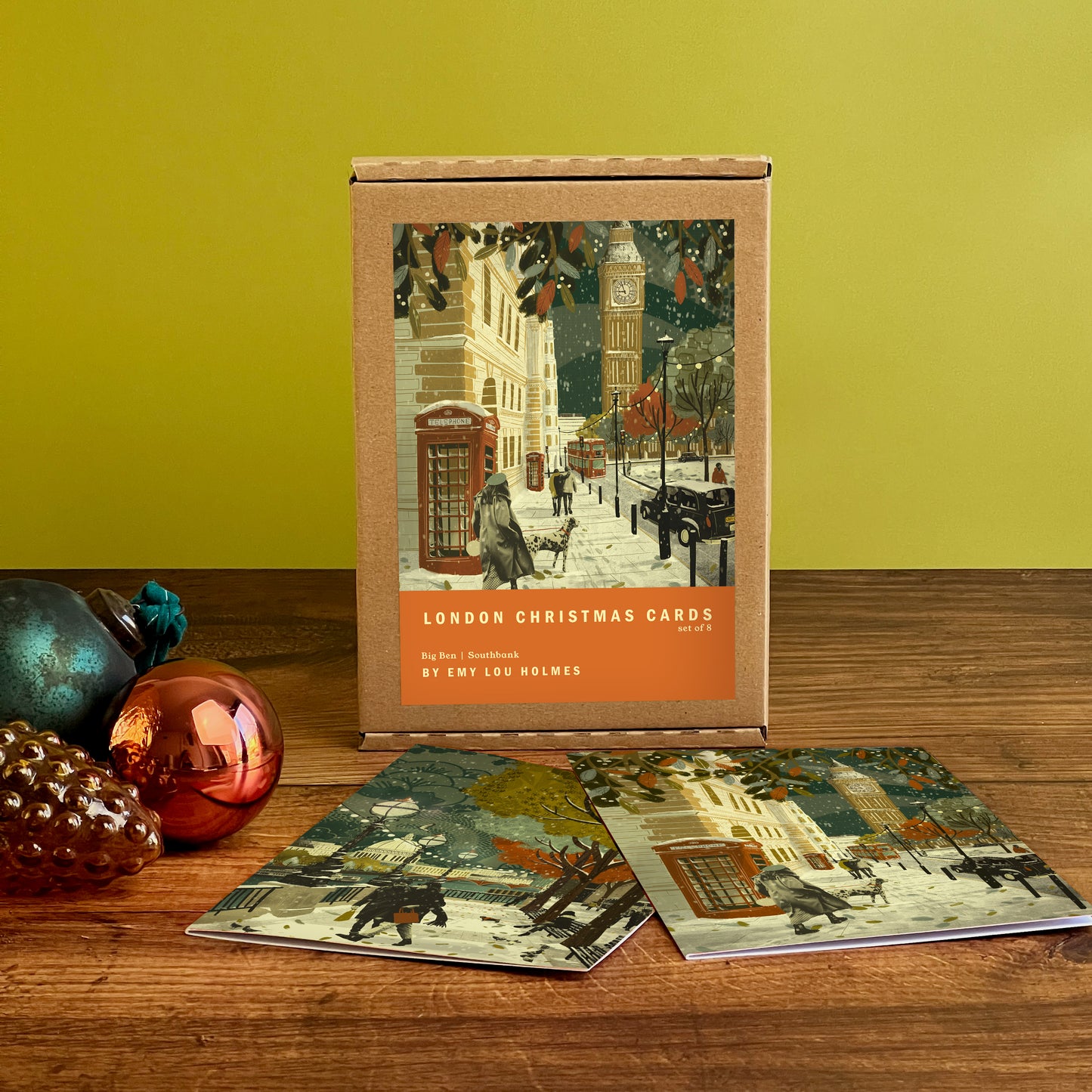 London Christmas Card Set of 8 | Big Ben | Southbank
