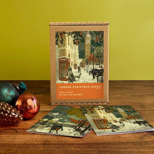 London Christmas Card Set of 8 | Big Ben | Southbank