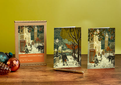 London Christmas Card Set of 8 | Big Ben | Southbank