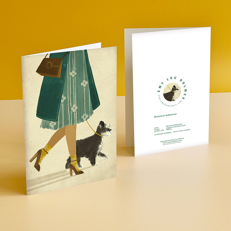 Miniature Schnauzer Dog Card