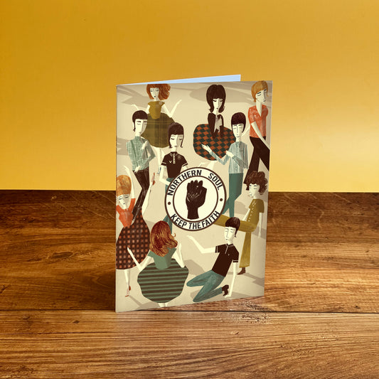 Northern Soul Keep the Faith Card