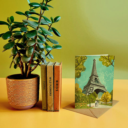 Paris Eiffel Tower in Spring Card