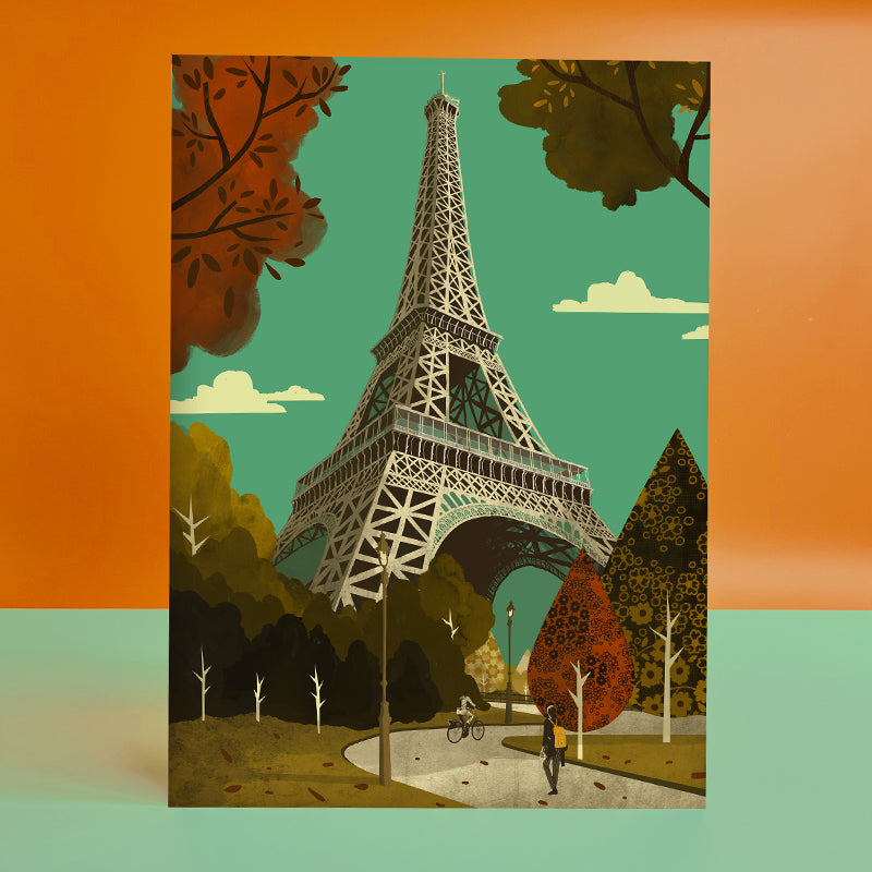 Paris Eiffel Tower A3 Print