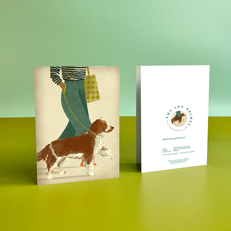 Welsh Springer Spaniel Dog Card