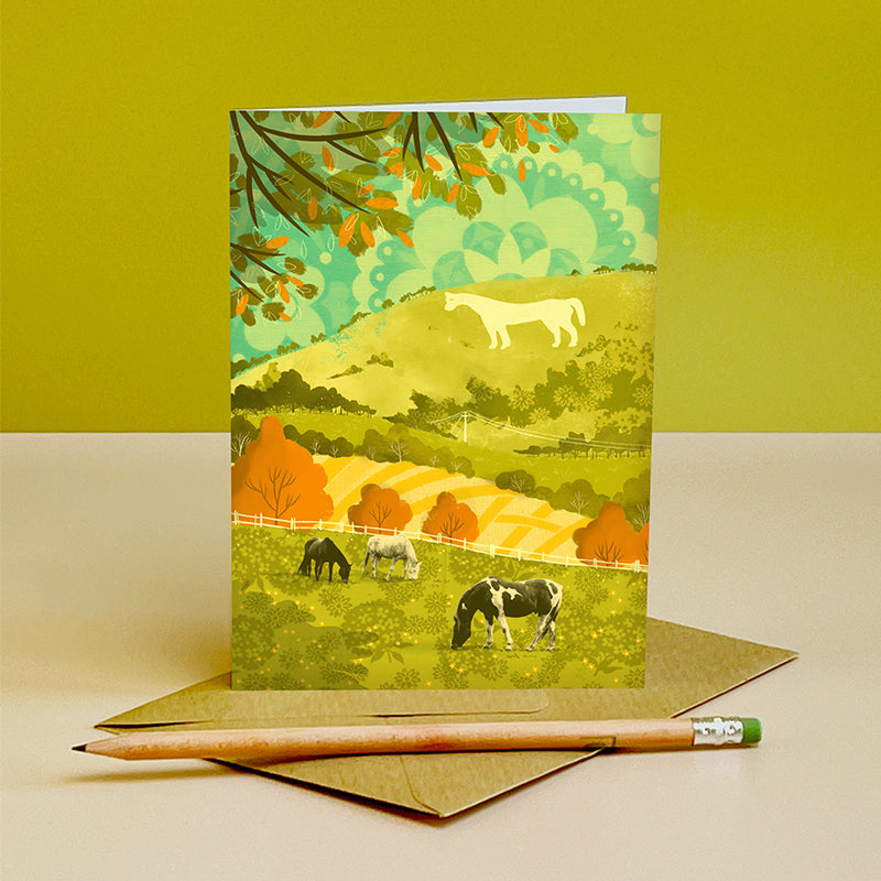 Westbury White Horse Card