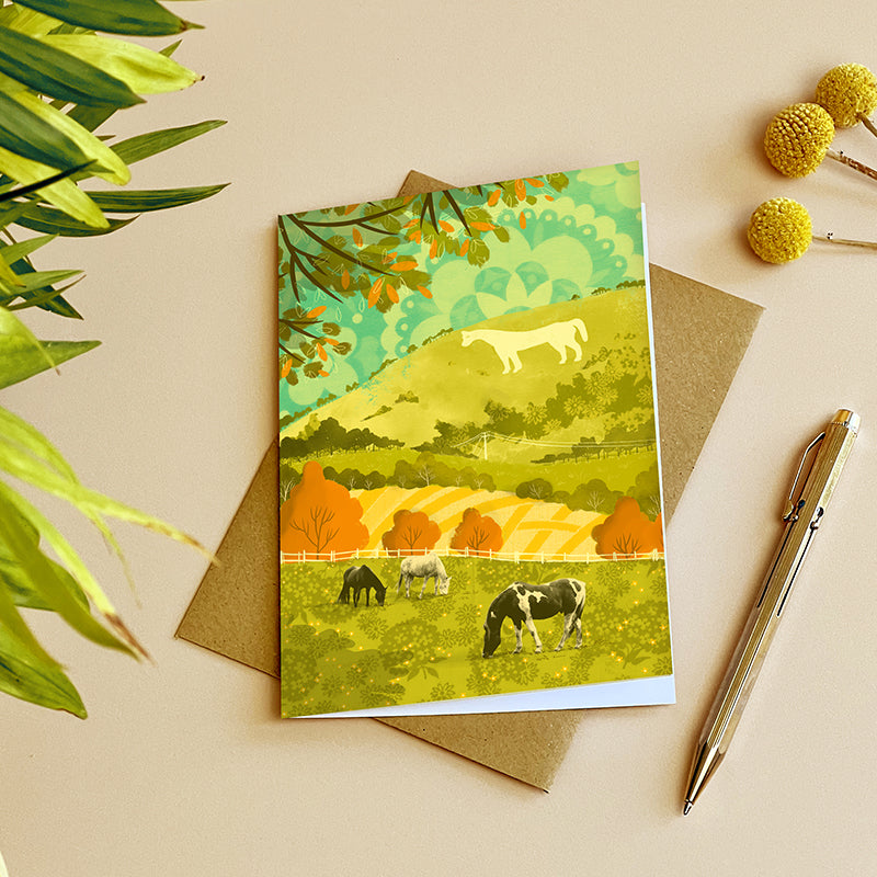 Westbury White Horse Card
