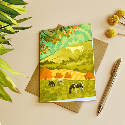 Westbury White Horse Card