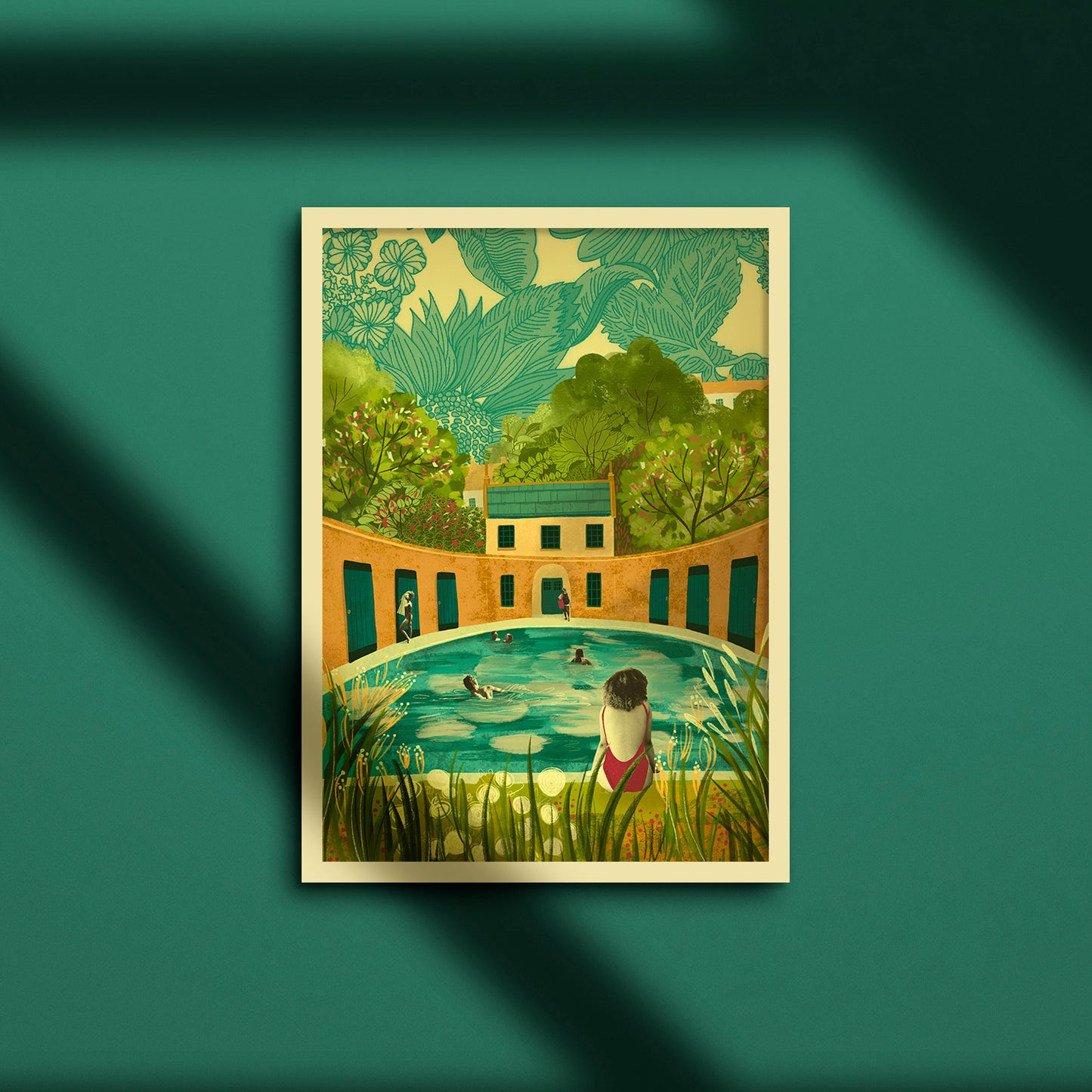 Bath Cleveland Pools A3 Print