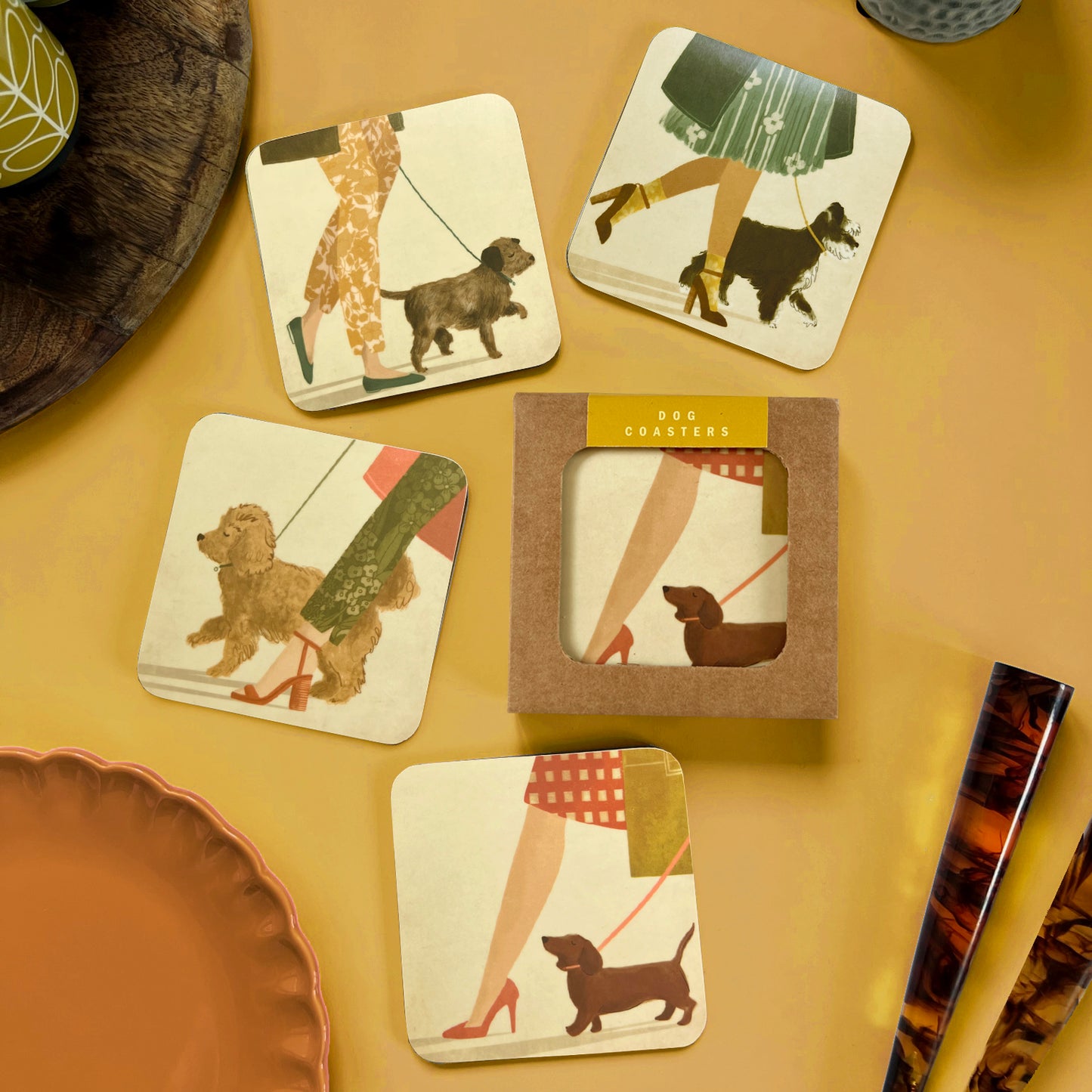 Dog Coaster Set