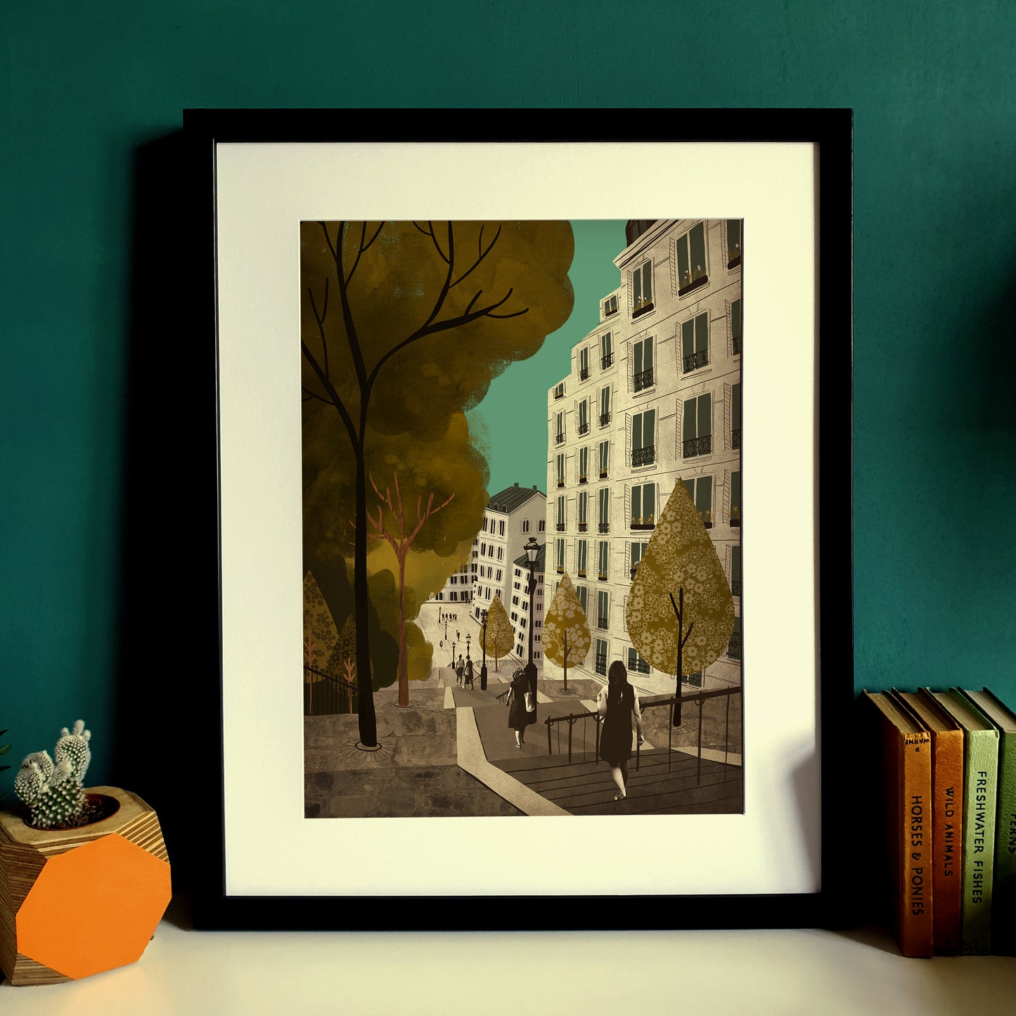 Paris Steps to Montmartre A3 Print