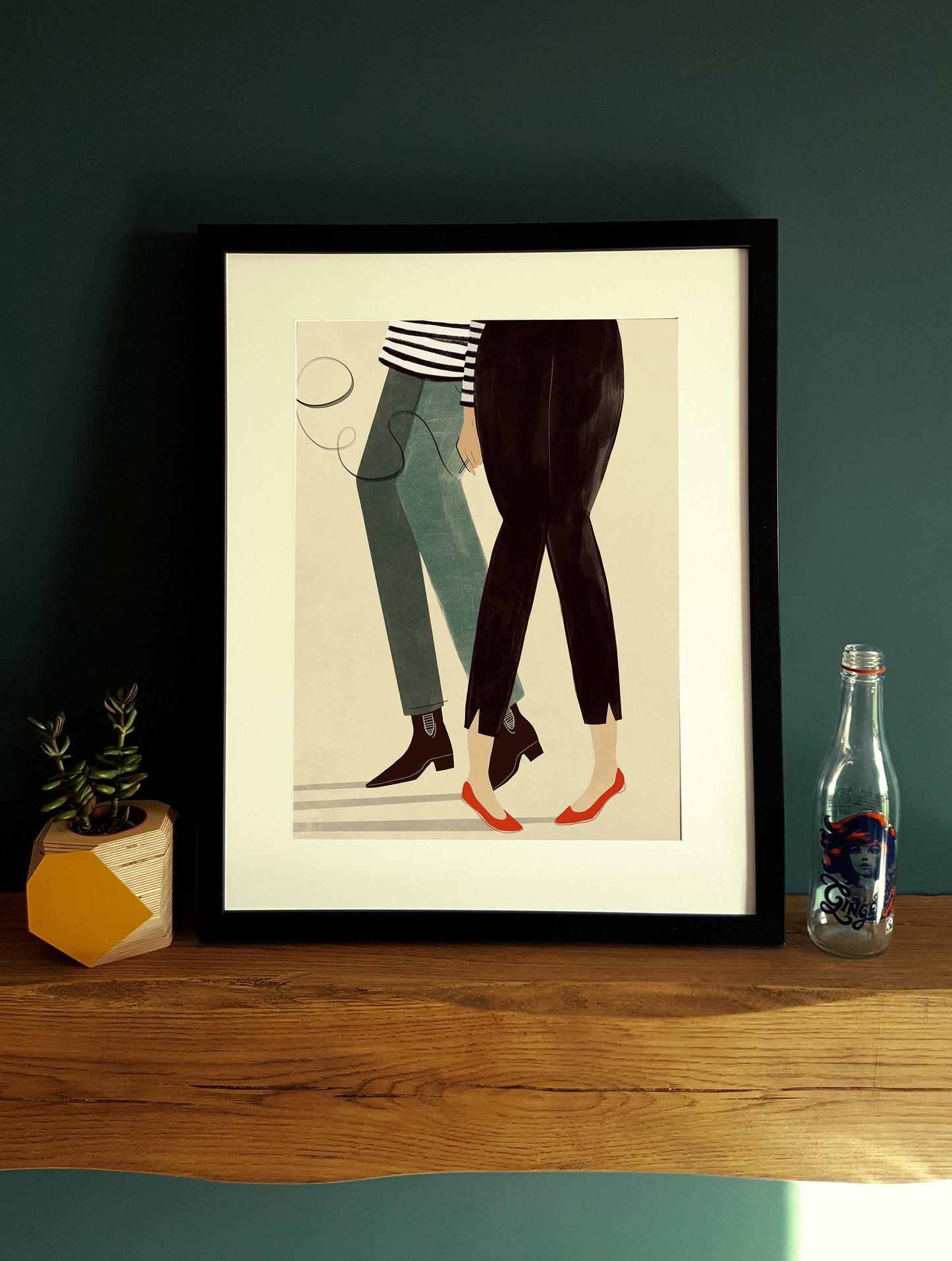 Beatnik Dancing Couple A3 - A2 Print