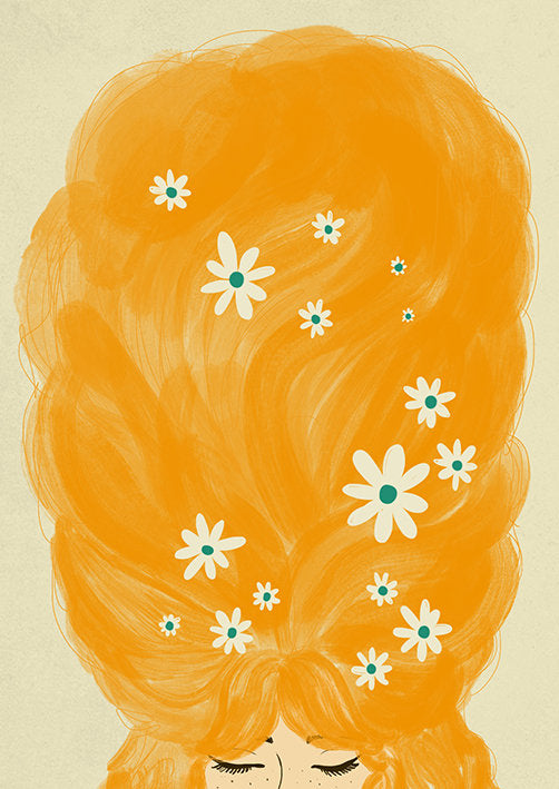 Blonde Beehive Card