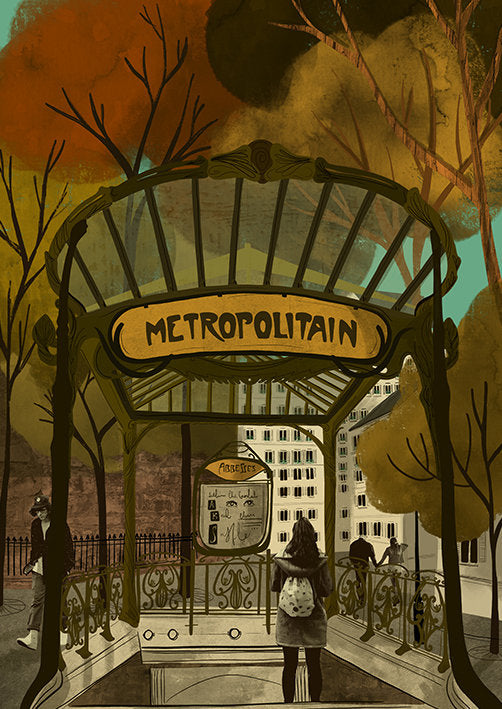 Paris Metro A3 Print