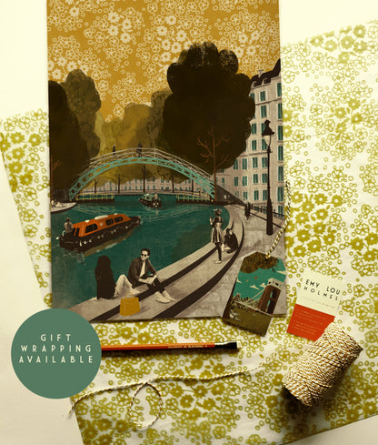 Paris Canal Saint-Martin A3 Print