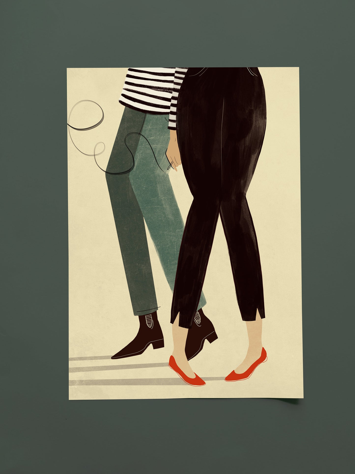 Beatnik Dancing Couple A3 - A2 Print