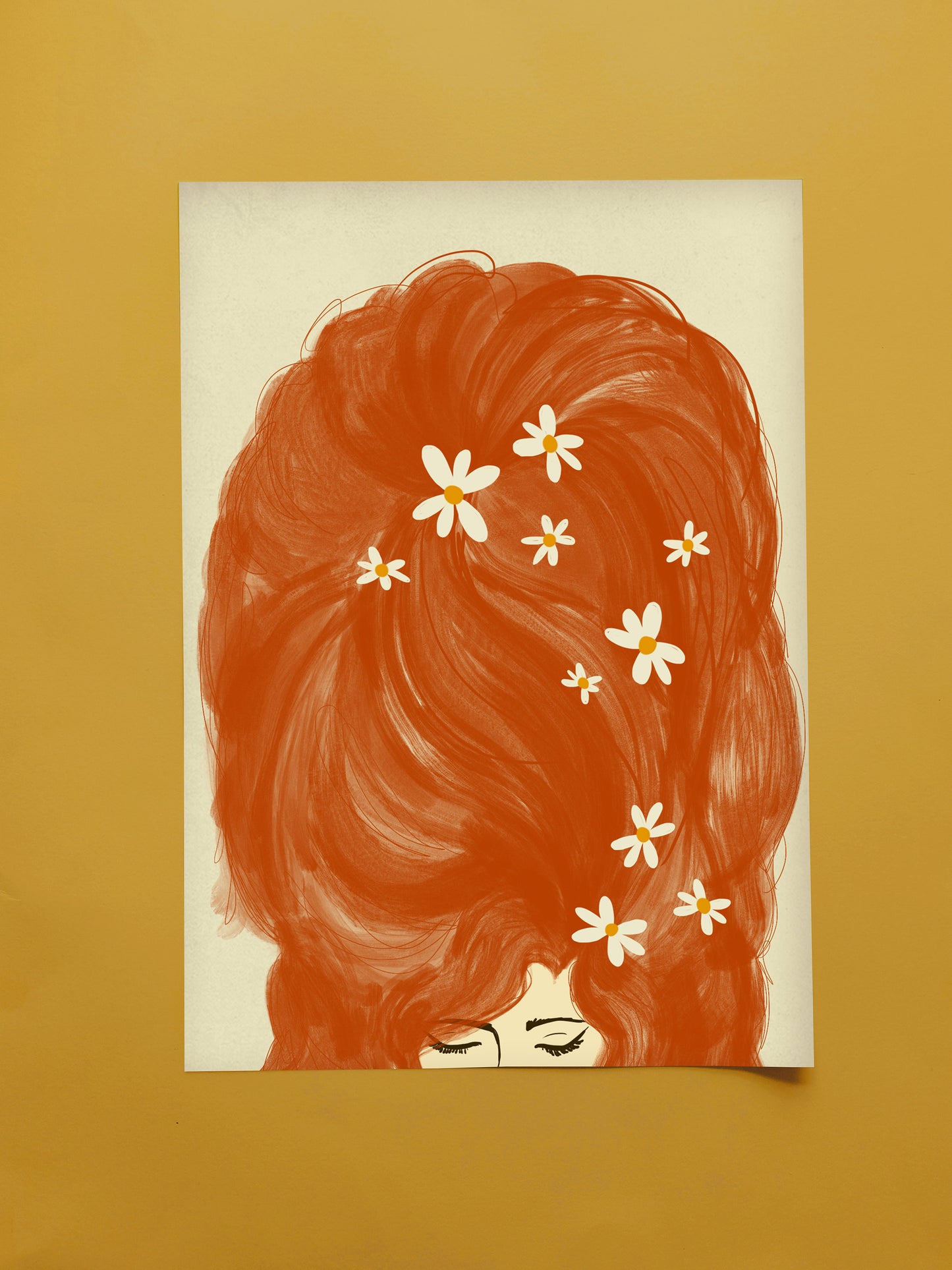 Ginger Beehive A3 Print