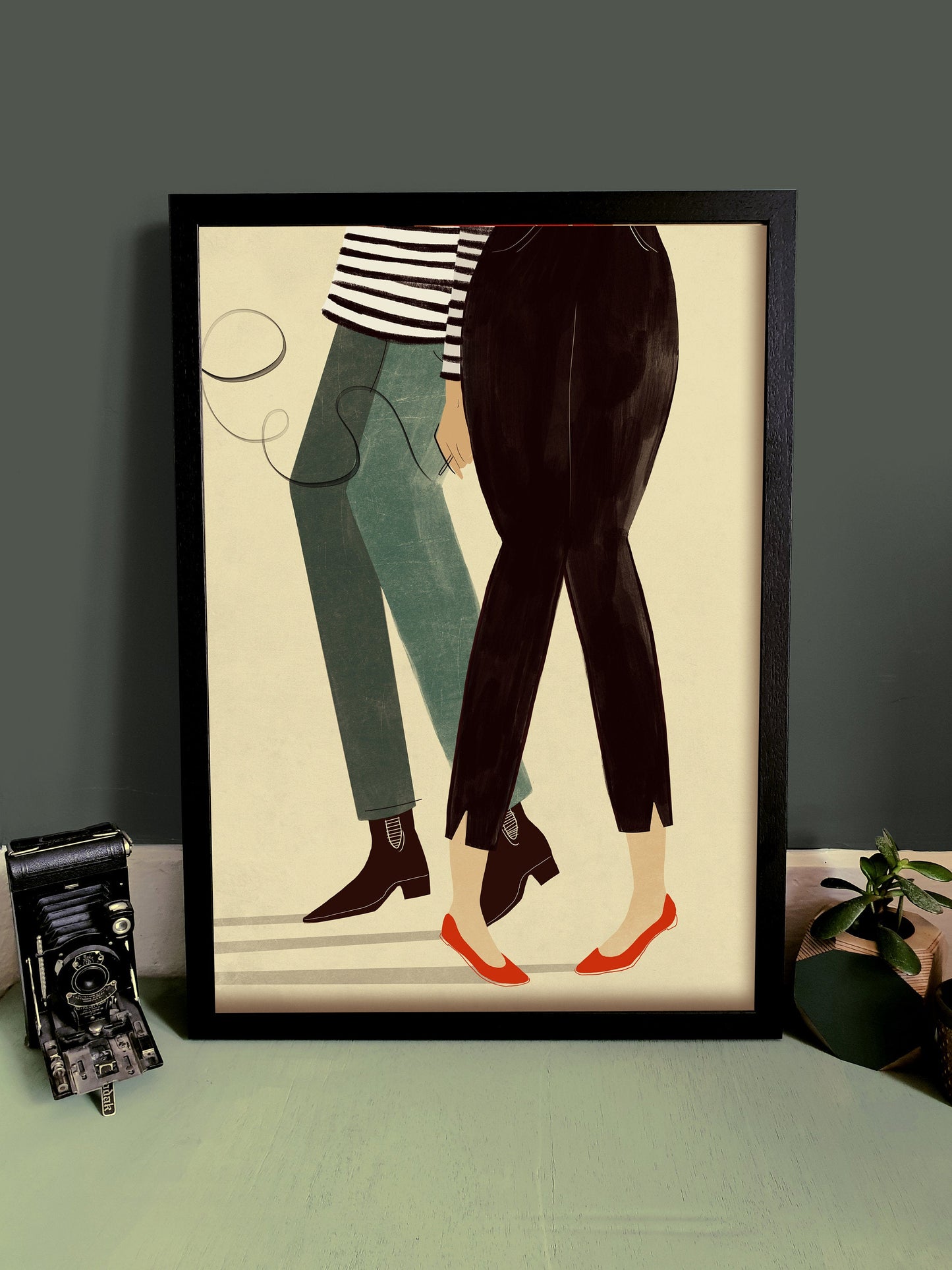 Beatnik Dancing Couple A3 - A2 Print