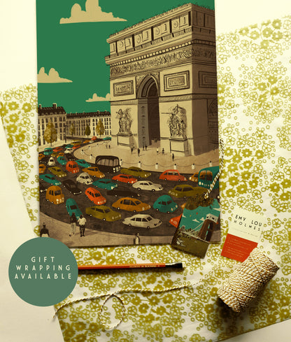 Paris Arc de Triomphe A3 Print