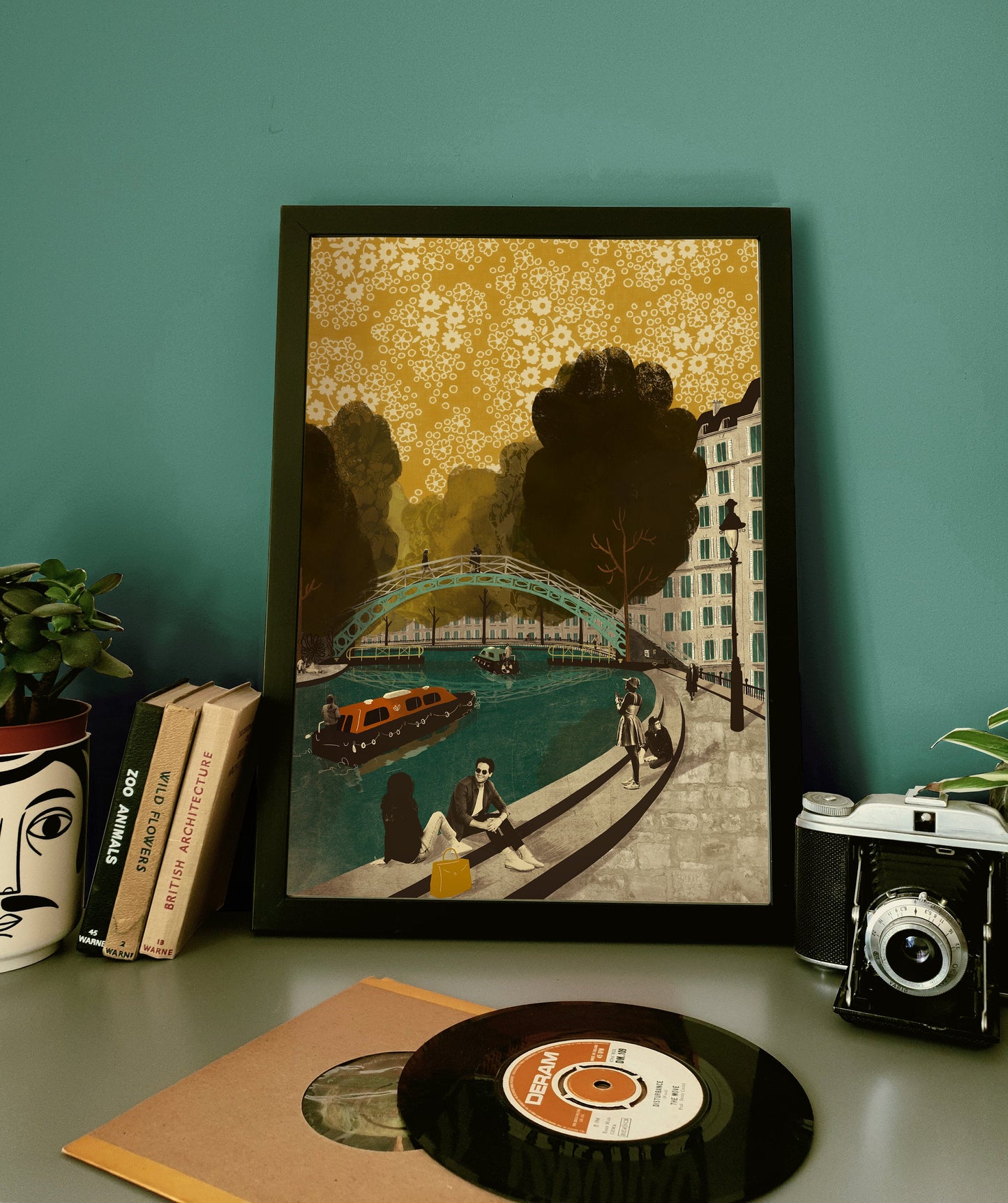 Paris Canal Saint-Martin A3 Print