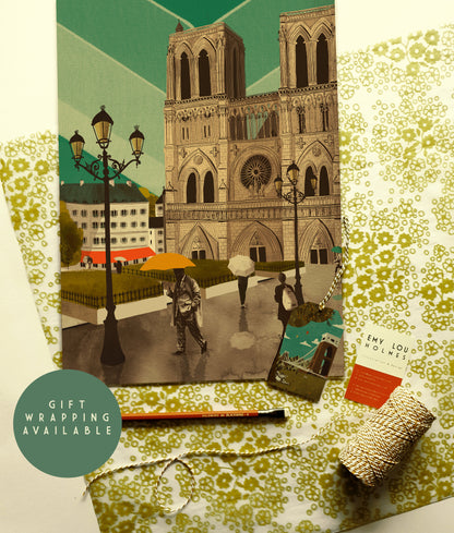 Paris Notre Dame A3 Print