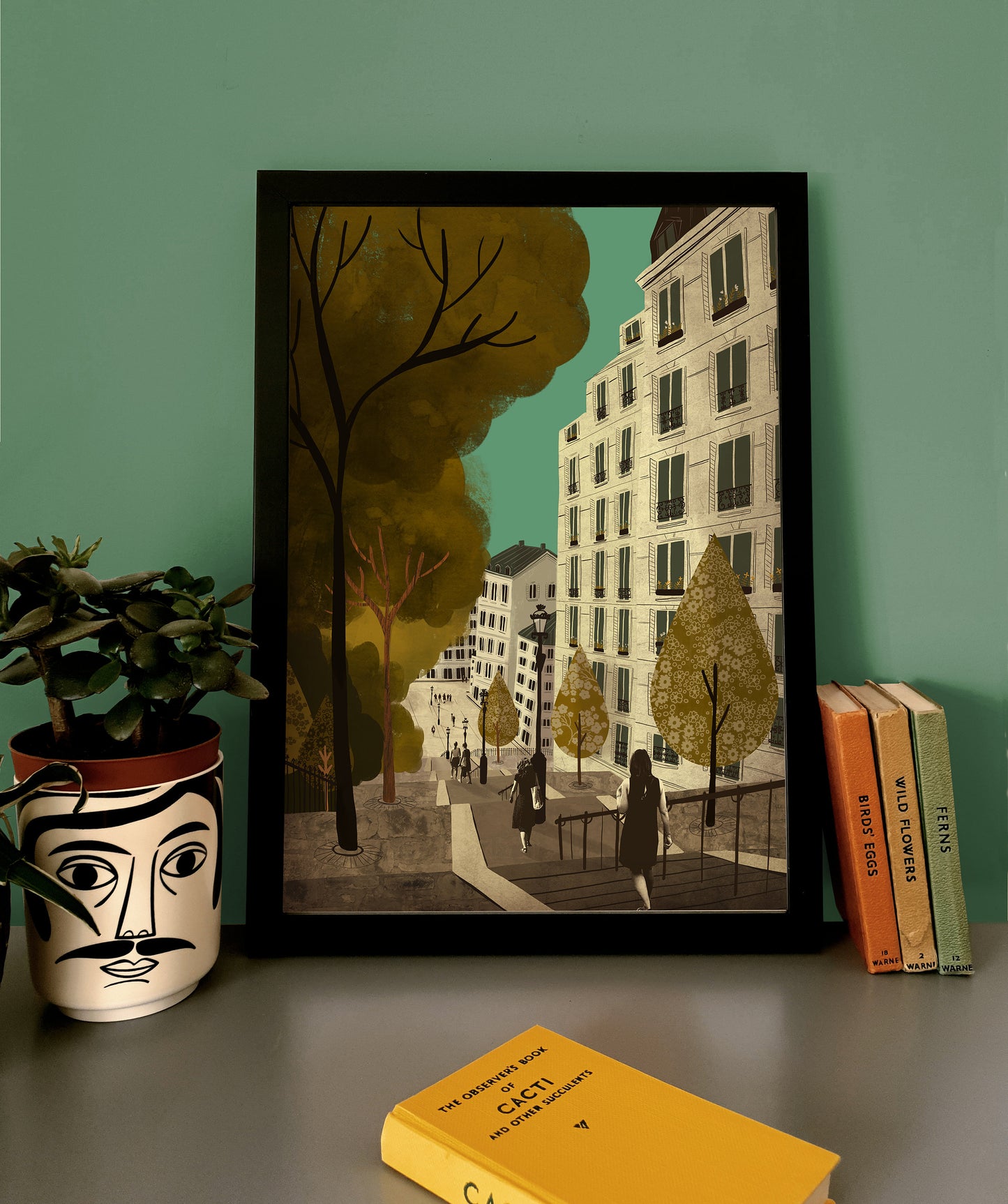 Paris Steps to Montmartre A3 Print